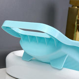 Maxbell Small Washing Board Cleaning Tool Non Slip for Household Dormitory Socks Blue