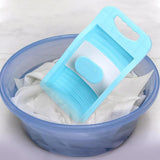 Maxbell Small Washing Board Cleaning Tool Non Slip for Household Dormitory Socks Blue