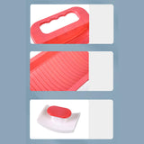 Maxbell Small Washing Board Cleaning Tool Non Slip for Household Dormitory Socks Pink