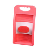 Maxbell Small Washing Board Cleaning Tool Non Slip for Household Dormitory Socks Pink