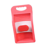 Maxbell Small Washing Board Cleaning Tool Non Slip for Household Dormitory Socks Pink