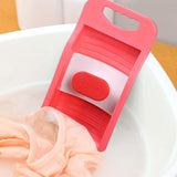 Maxbell Small Washing Board Cleaning Tool Non Slip for Household Dormitory Socks Pink