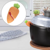 Maxbell Unique Pot Lid Anti Overflow Rack Cooking Helper Spillproof for Farm Cooking Carrot