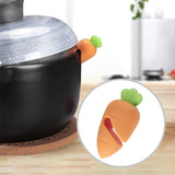 Maxbell Unique Pot Lid Anti Overflow Rack Cooking Helper Spillproof for Farm Cooking Carrot