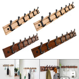 Maxbell Wall Mounted Coat Rack Coat Rack Coat Hook for Farmhouse Entryway Coats Wood 6 Hooks