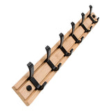 Maxbell Wall Mounted Coat Rack Coat Rack Coat Hook for Farmhouse Entryway Coats Wood 6 Hooks