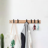 Maxbell Wall Mounted Coat Rack Coat Rack Coat Hook for Farmhouse Entryway Coats Wood 6 Hooks