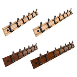 Maxbell Wall Mounted Coat Rack Coat Rack Coat Hook for Farmhouse Entryway Coats Wood 6 Hooks