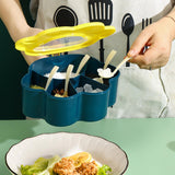 Maxbell Spice Storage Box 5 Compartments Closed Storage for Home Kitchen for Home grey