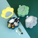 Maxbell Spice Storage Box 5 Compartments Closed Storage for Home Kitchen for Home grey