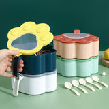 Maxbell Spice Storage Box 5 Compartments Closed Storage for Home Kitchen for Home grey