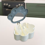 Maxbell Spice Storage Box 5 Compartments Closed Storage for Home Kitchen for Home grey