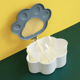 Maxbell Spice Storage Box 5 Compartments Closed Storage for Home Kitchen for Home grey