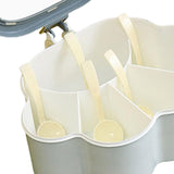 Maxbell Spice Storage Box 5 Compartments Closed Storage for Home Kitchen for Home grey