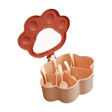 Maxbell Spice Storage Box 5 Compartments Closed Storage for Home Kitchen for Home pink