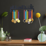 Maxbell Medal Wall Hooks Gift Display Frame Medal Holder for Office city