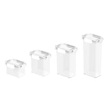 Maxbell Clear Airtight Food Storage Container with lock Lids for Cereal Rice 0.6L