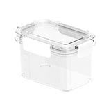 Maxbell Clear Airtight Food Storage Container with lock Lids for Cereal Rice 0.6L