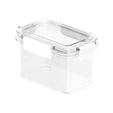 Maxbell Clear Airtight Food Storage Container with lock Lids for Cereal Rice 0.6L