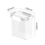 Maxbell Clear Airtight Food Storage Container with lock Lids for Cereal Rice 1.1L