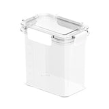 Maxbell Clear Airtight Food Storage Container with lock Lids for Cereal Rice 1.1L