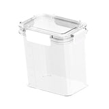 Maxbell Clear Airtight Food Storage Container with lock Lids for Cereal Rice 1.1L