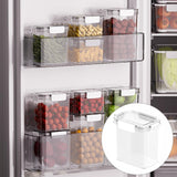 Maxbell Clear Airtight Food Storage Container with lock Lids for Cereal Rice 1.1L