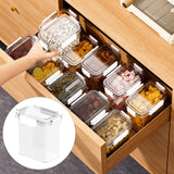 Maxbell Clear Airtight Food Storage Container with lock Lids for Cereal Rice 1.1L