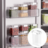 Maxbell Clear Airtight Food Storage Container with lock Lids for Cereal Rice 1.6L