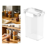 Maxbell Clear Airtight Food Storage Container with lock Lids for Cereal Rice 1.6L