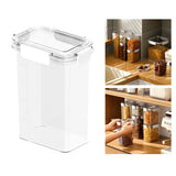 Maxbell Clear Airtight Food Storage Container with lock Lids for Cereal Rice 1.6L