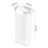 Maxbell Clear Airtight Food Storage Container with lock Lids for Cereal Rice 2.4L