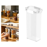 Maxbell Clear Airtight Food Storage Container with lock Lids for Cereal Rice 2.4L