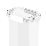 Maxbell Clear Airtight Food Storage Container with lock Lids for Cereal Rice 2.4L