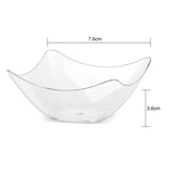 Maxbell 50x Serving Bowl Ice Cream Bowl Sauce Square Snack Bowl Soup Punch Bowl