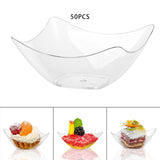 Maxbell 50x Serving Bowl Ice Cream Bowl Sauce Square Snack Bowl Soup Punch Bowl