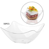 Maxbell 50x Serving Bowl Ice Cream Bowl Sauce Square Snack Bowl Soup Punch Bowl