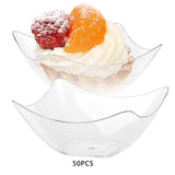 Maxbell 50x Serving Bowl Ice Cream Bowl Sauce Square Snack Bowl Soup Punch Bowl