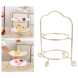 Maxbell 2 Tier Dessert Pastry Plate Rack Ornament Premium for Tea Party Serving