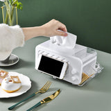 Maxbell Tissue Boxes Holder Desktop Paper Dispenser for Hotel Home Living Room
