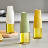 Maxbell Soy Sauce Bottle auto Caps automatic clips Container for Sauce Grilling Barbecue Green