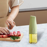 Maxbell Soy Sauce Bottle auto Caps automatic clips Container for Sauce Grilling Barbecue Green