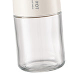 Maxbell Soy Sauce Bottle auto Caps automatic clips Container for Sauce Grilling Barbecue White