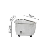 Maxbell Practical Colander Triangle Strainer Sturdy for Pasta Vegetable Basket Triangle S