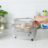 Maxbell Practical Colander Triangle Strainer Sturdy for Pasta Vegetable Basket Triangle S