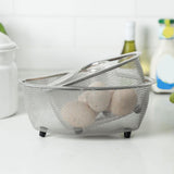 Maxbell Practical Colander Triangle Strainer Sturdy for Pasta Vegetable Basket Triangle S