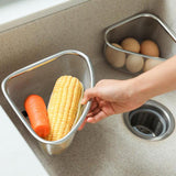 Maxbell Practical Colander Triangle Strainer Sturdy for Pasta Vegetable Basket Triangle S
