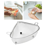 Maxbell Practical Colander Triangle Strainer Sturdy for Pasta Vegetable Basket Hanging L