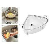 Maxbell Practical Colander Triangle Strainer Sturdy for Pasta Vegetable Basket Hanging L