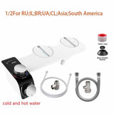 Maxbell Universal Bidet Attachment for Toilet 1/2'' Dual Nozzle Self Cleaning Nozzle